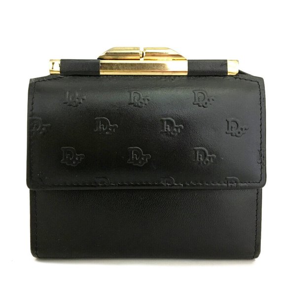 Christian Dior Trotter Leather Trifold Wallet /1F8598 - Picture 1 of 8